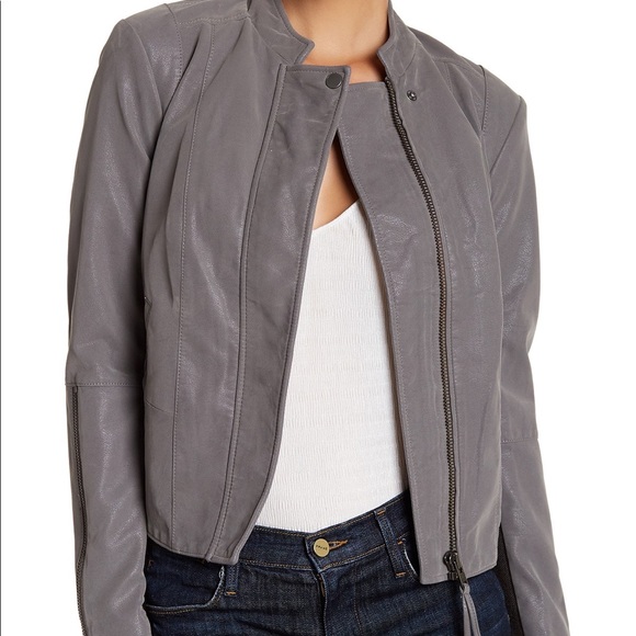 Free People Faux Leather Jacket - Picture 2 of 9